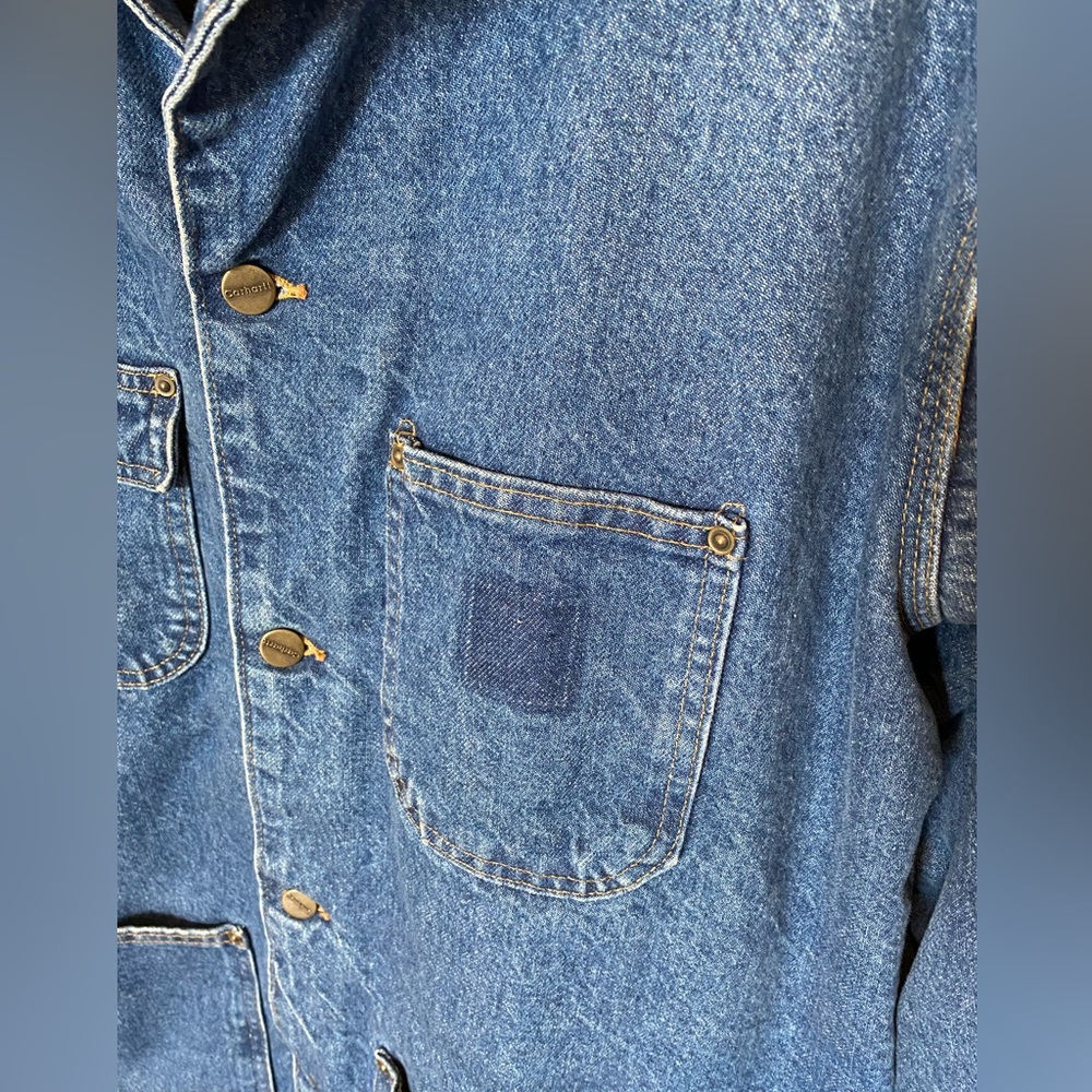 Carhartt Vintage Blanket Men’s Jean Jacket L - Picture 7 of 16